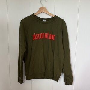 Olive Green Clare V Discothèque Sweatshirt